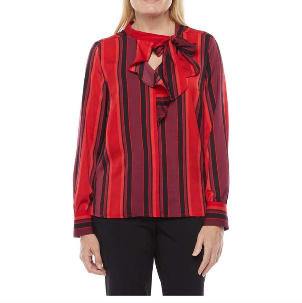 Women's dressy blouse Drape neck Long Sleeve Shirt